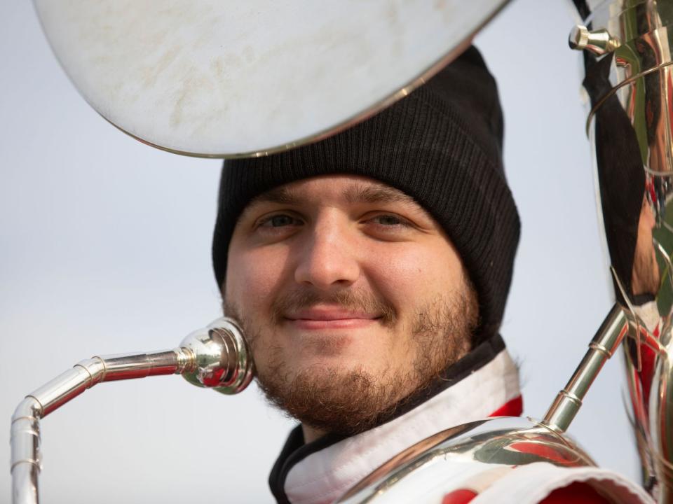 Joe Marta's taught himself how to play – and repair – most brass instruments.
