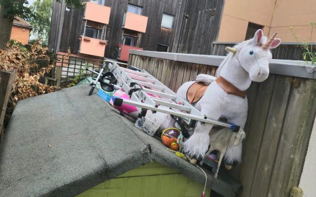 Anna Smith claimed the neighbours complained that they did not want any items touching their fence