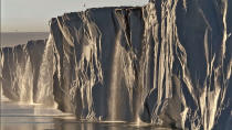 <b>Frozen Planet, BBC One, Wed, 9pm</b><br><b> Episode 3</b><br><br>Austfonna ice cap, Svalbard – the largest ice cap in the Eurasian Arctic. It’s face is 150 miles long and has a thousand waterfalls in the summer.