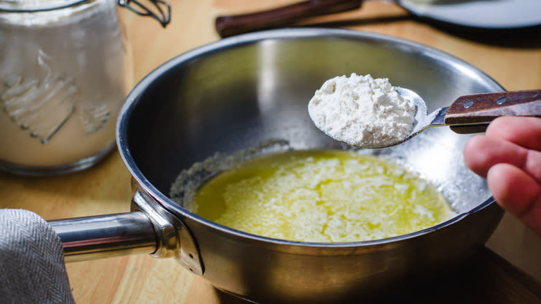 Butter and flour for roux