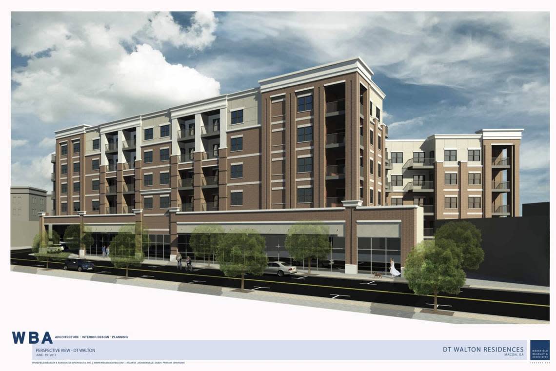 Proposed design of the DT Walton Houston Complex at 743 Plum St. in downtown Macon but not necessarily the final project design.
