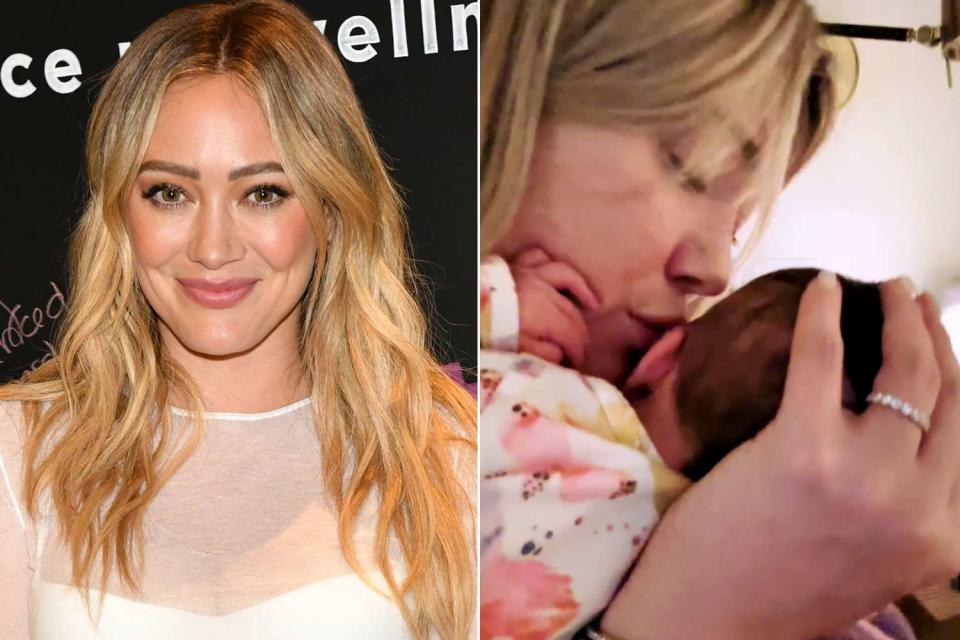 <p>Craig Barritt/Getty Images; Hilary Duff/Instagram</p> Hilary Duff and her baby daughter Townes