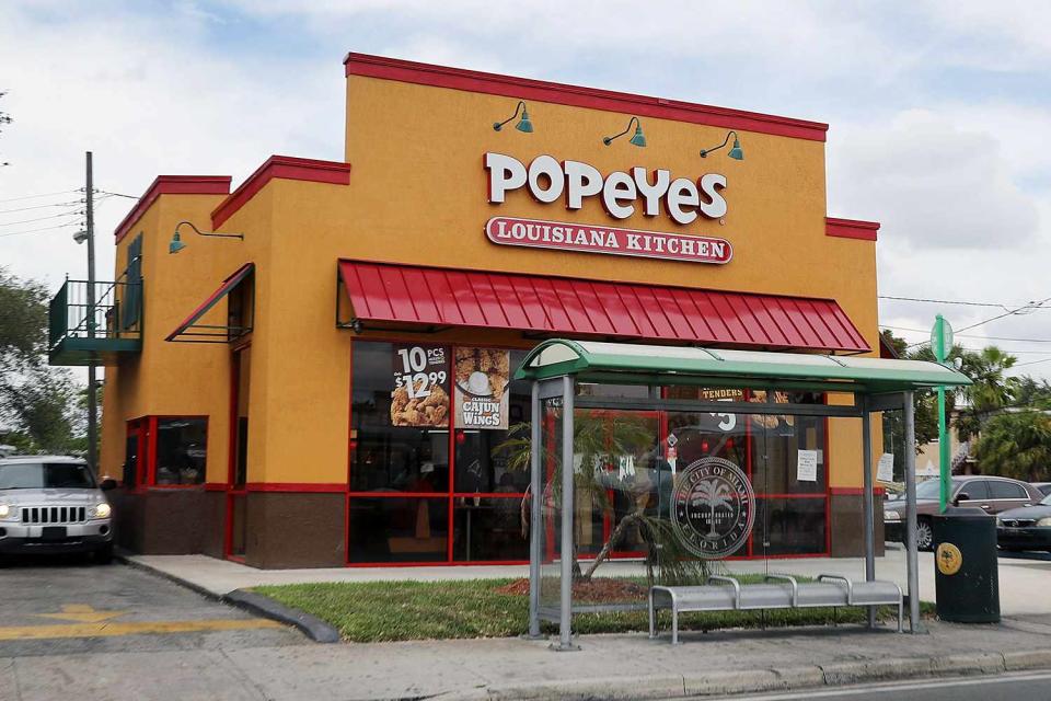 <p>Joe Raedle/Getty</p> Popeyes