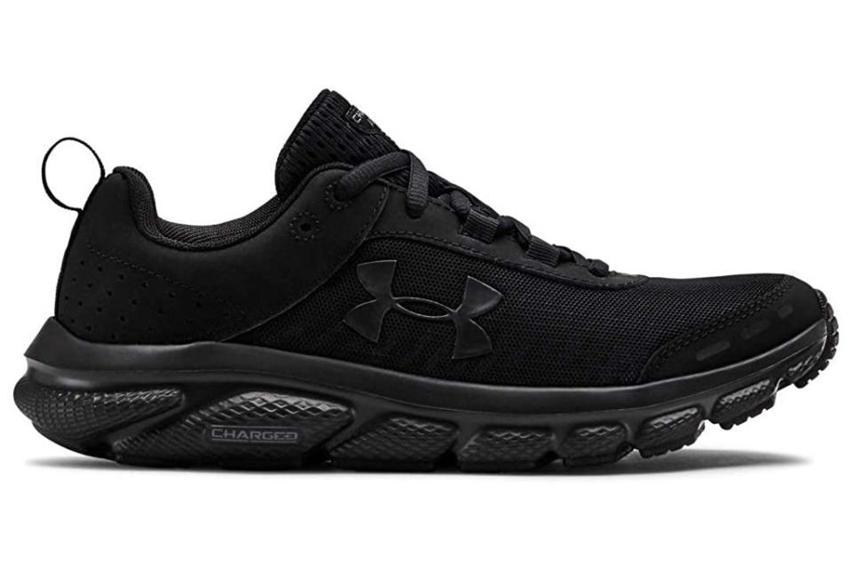 under armour, running shoes, black