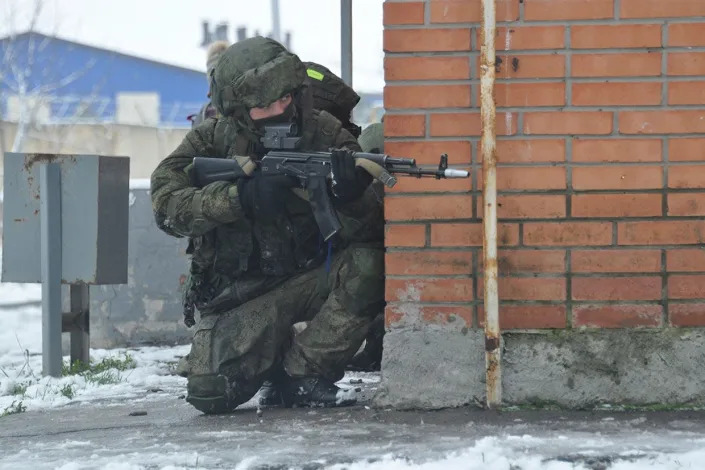 Russian spetsnaz special operations troops