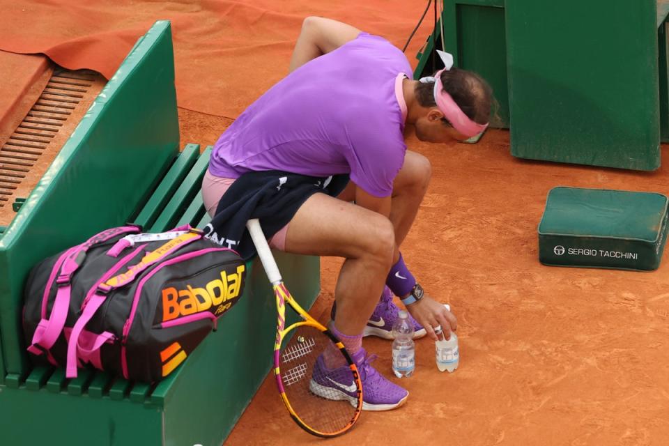 Nadal has always been particular about the placement of his water bottles (Getty Images)