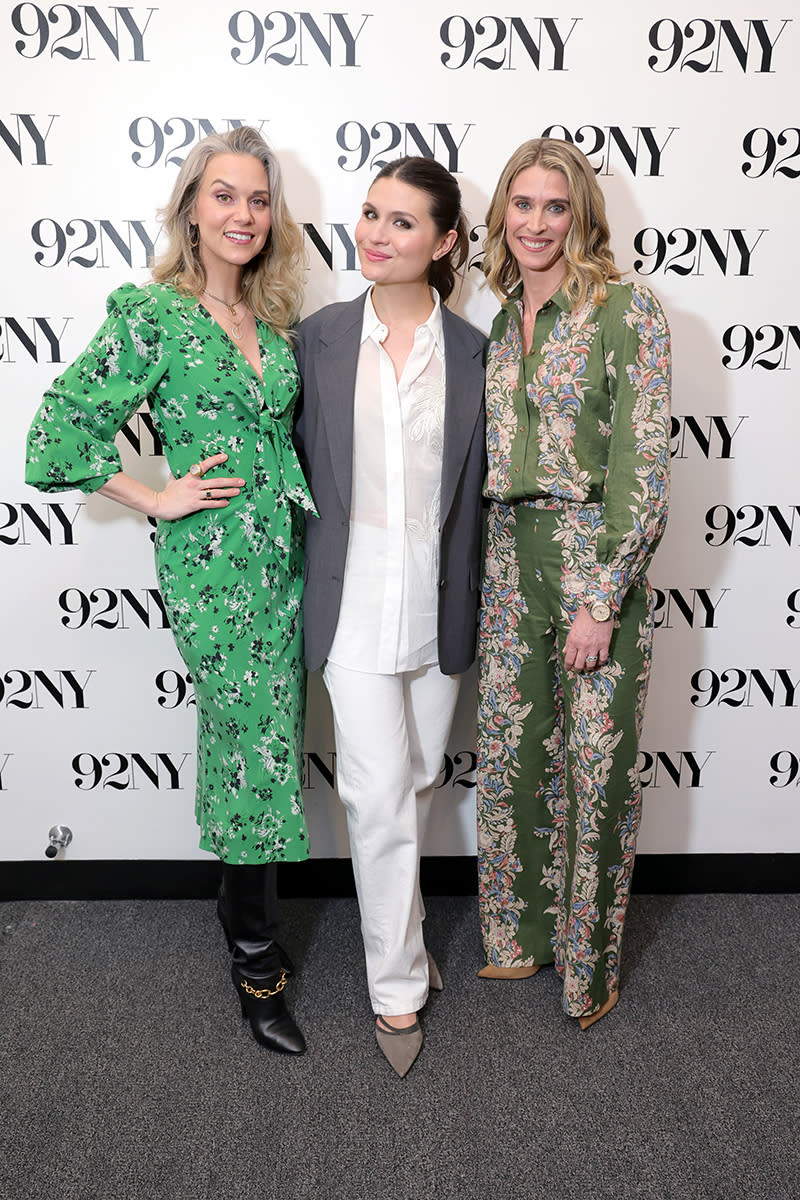 Hilarie Burton, Phillipa Soo and Maris Pasquale Doran at 92NY in New York City on April 1, 2024.