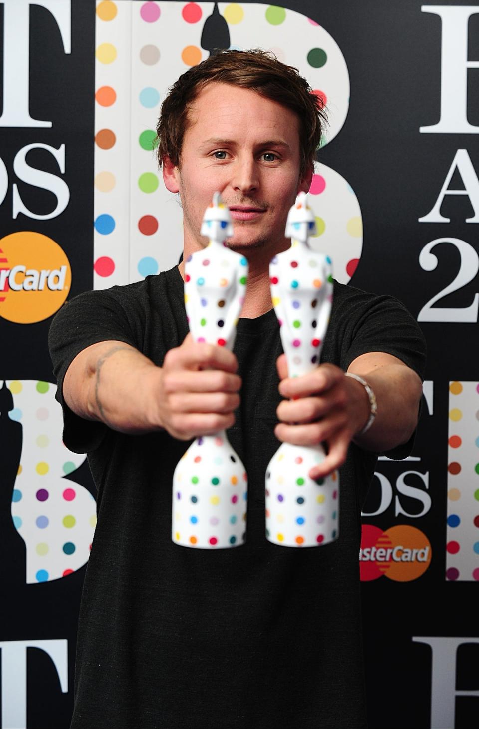 Ben Howard with his British Breakthrough and British Male awards at the 2013 Brit Awards (PA)