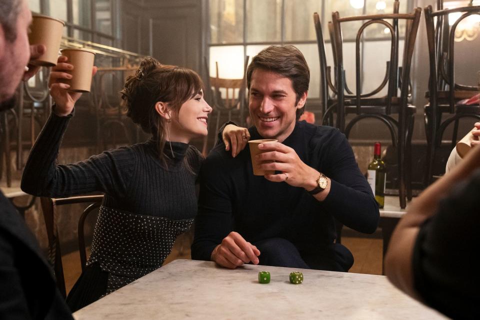 lily collins, lucas bravo, emily in paris, season 4