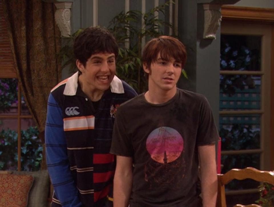 Josh Peck and Drake Bell in season four of "Drake & Josh."