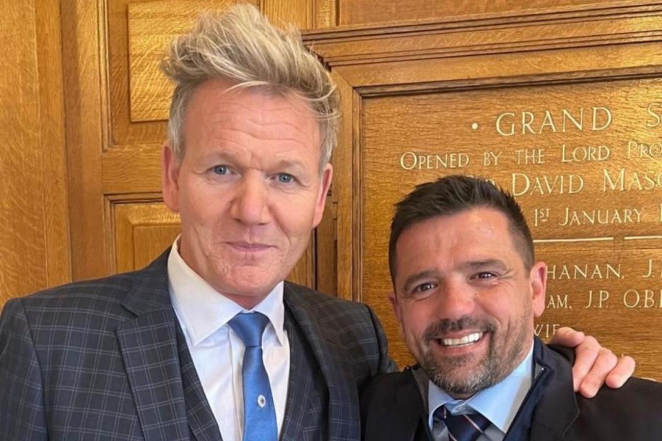 Rangers icon spotted with celebrity chef after Old Firm clash <i>(Image: Instagram)</i>