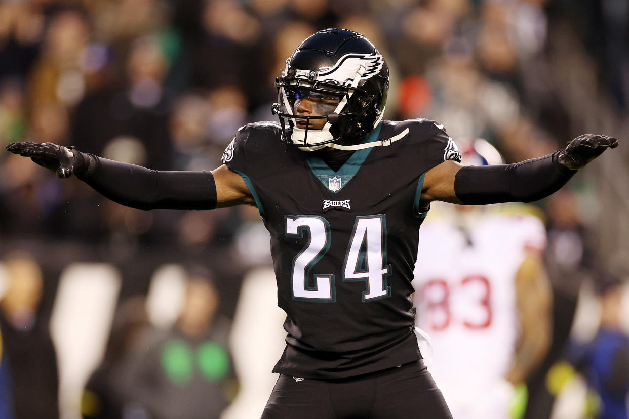 James Bradberry played one season with the Eagles after time with the Giants and Panthers. (Photo by Tim Nwachukwu/Getty Images)