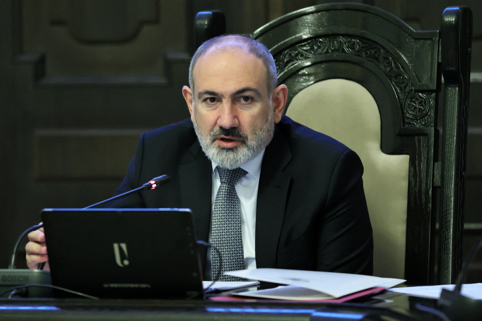 Armenia’s Prime Minister Nikol Pashinyan (Armenian Government/AFP via Gett)