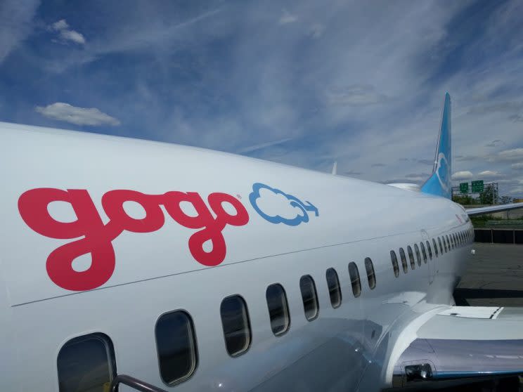 Gogo testing plane.