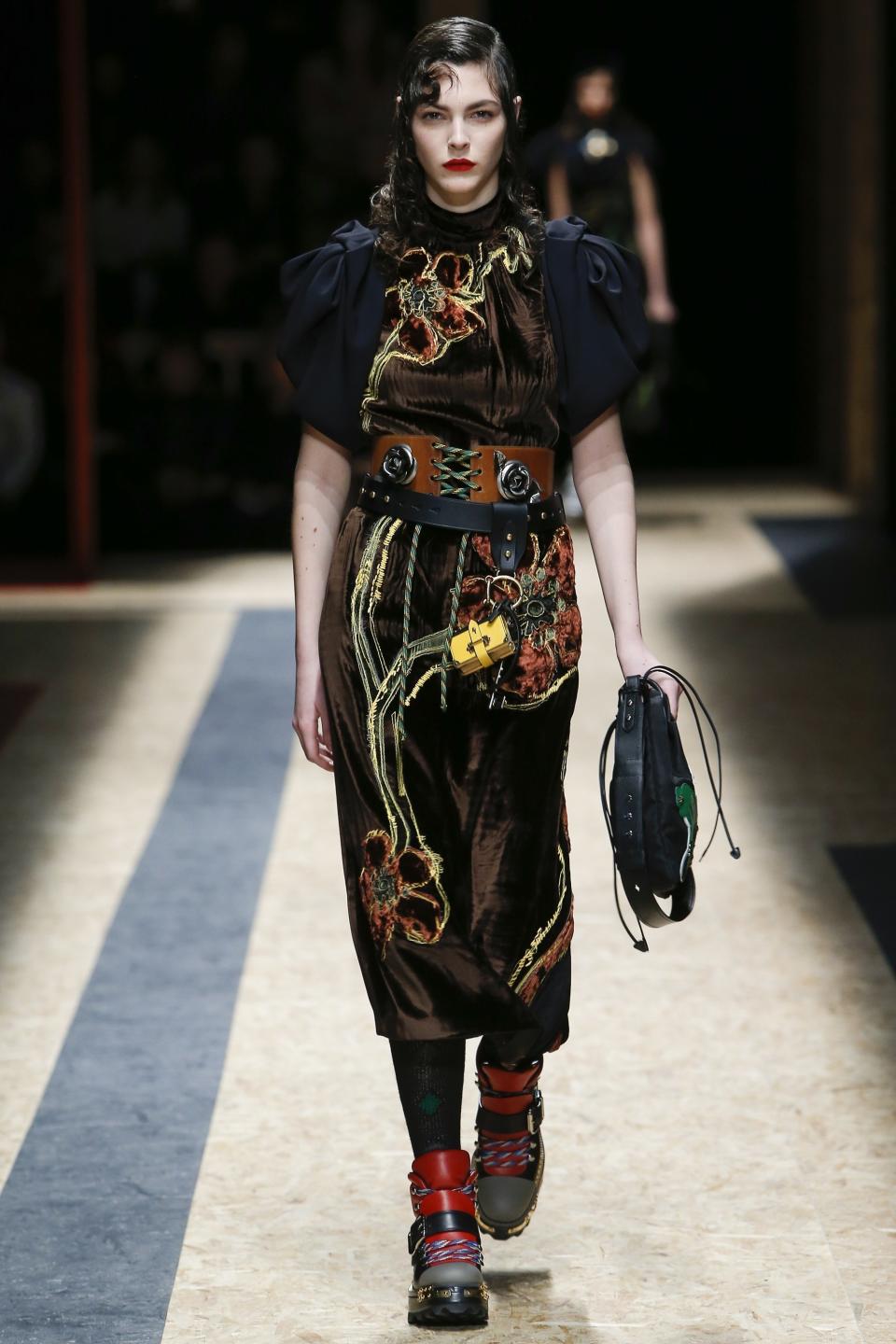 Miuccia Prada has a very strong opinion on whether you can wear black and brown together, like, 20 years strong.