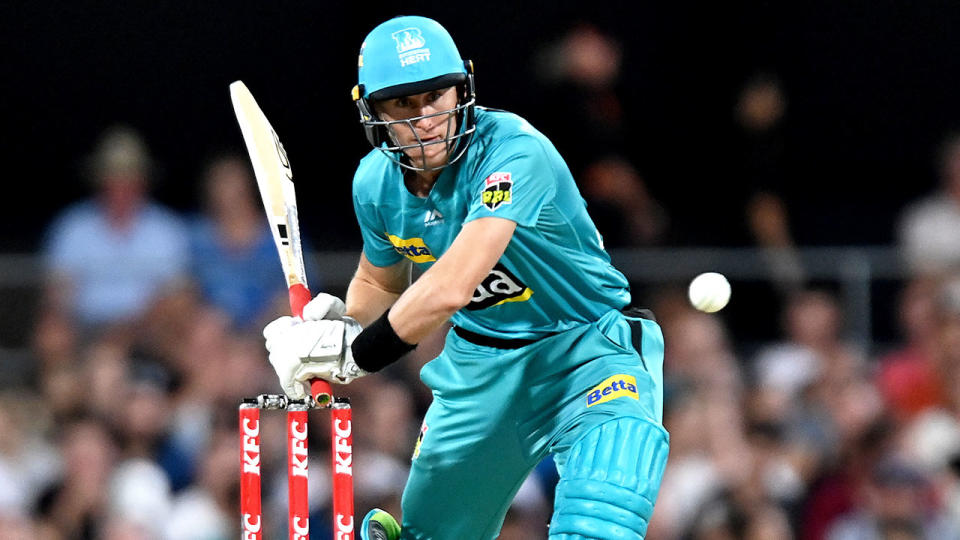 Seen here, Marnus Labuschagne batting for Brisbane Heat in the BBL.