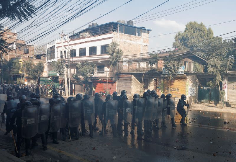 Pro-monarchist protesters clash with police in Nepal