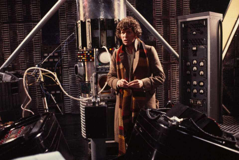 Tom Baker as the Doctor (Picture: BBC)