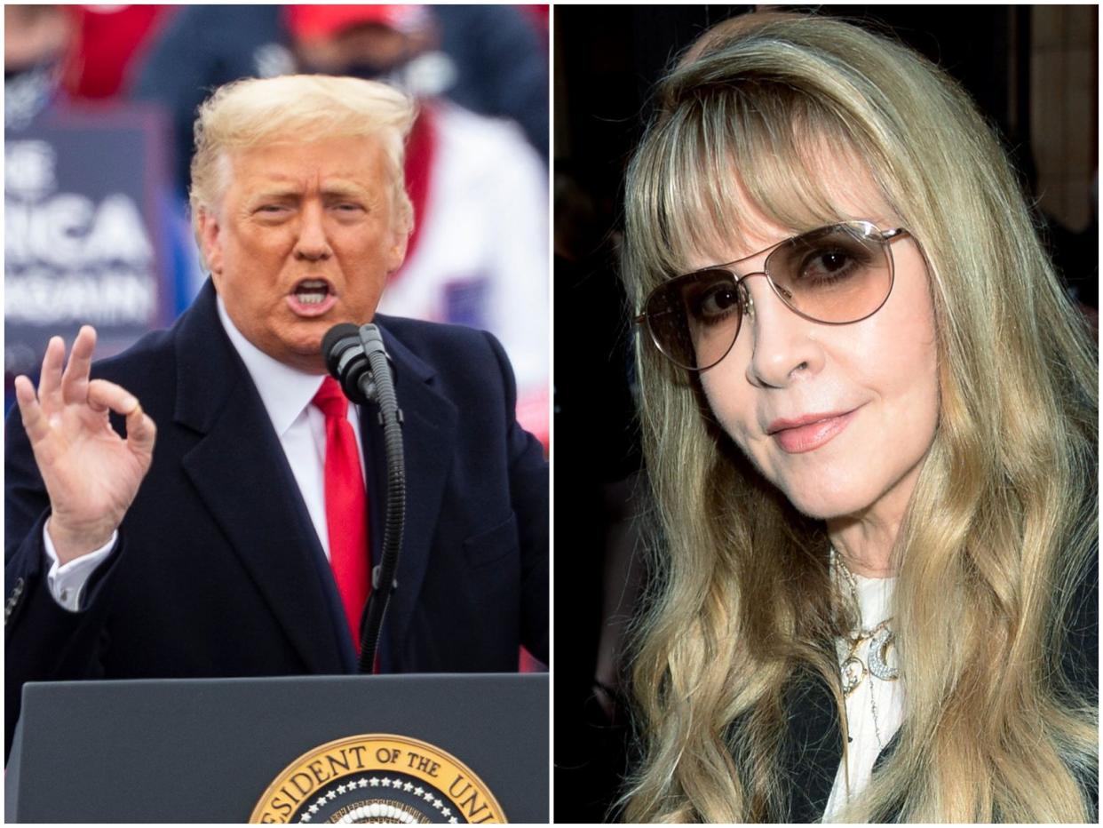 Donald Trump and Stevie Nicks (Rex)