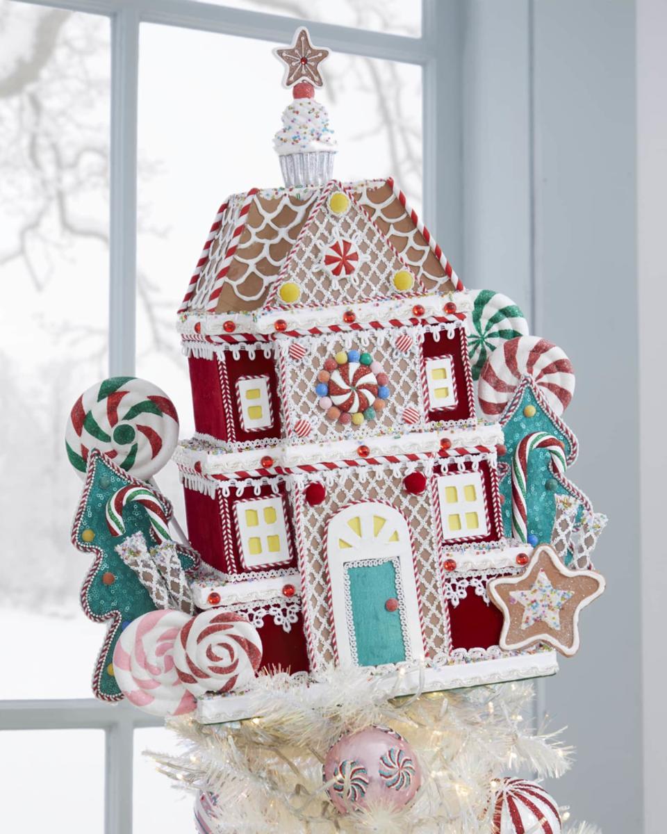 <p><a href="https://go.redirectingat.com?id=74968X1596630&url=https%3A%2F%2Fwww.neimanmarcus.com%2Fp%2Fkatherines-collection-gingerbread-tree-topper-tabletop-piece-prod242500179&sref=https%3A%2F%2Fwww.townandcountrymag.com%2Fleisure%2Fg42145590%2Fbest-christmas-tree-topper-ideas%2F" rel="nofollow noopener" target="_blank" data-ylk="slk:Shop Now;elm:context_link;itc:0;sec:content-canvas" class="link ">Shop Now</a></p><p>Gingerbread Tree Topper</p><p>neimanmarcus.com</p><p>$441.00</p>