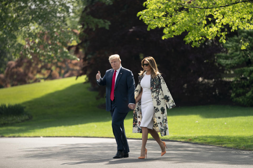 President Donald Trump leaves Washington to go to his private club in Florida after the release of the redacted Mueller report Thursday.&nbsp; (Photo: J. Scott Applewhite/ASSOCIATED PRESS)