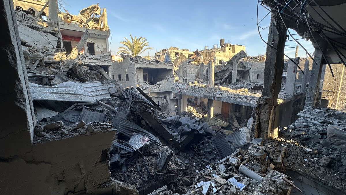 A residential block housing two large Gazan families were destroyed in the Israeli strike on Jabalia (Anadolu/Getty)