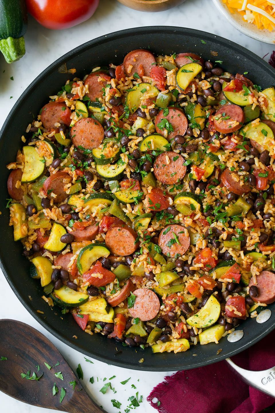 zucchini recipes sausage one pan