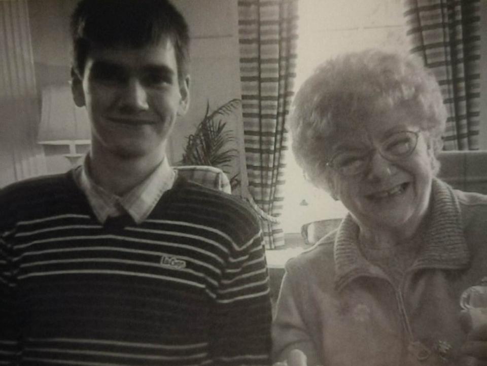 Daniel Whitworth with his grandmother Barbara Whitworth (Family Handout/PA) (PA Media)