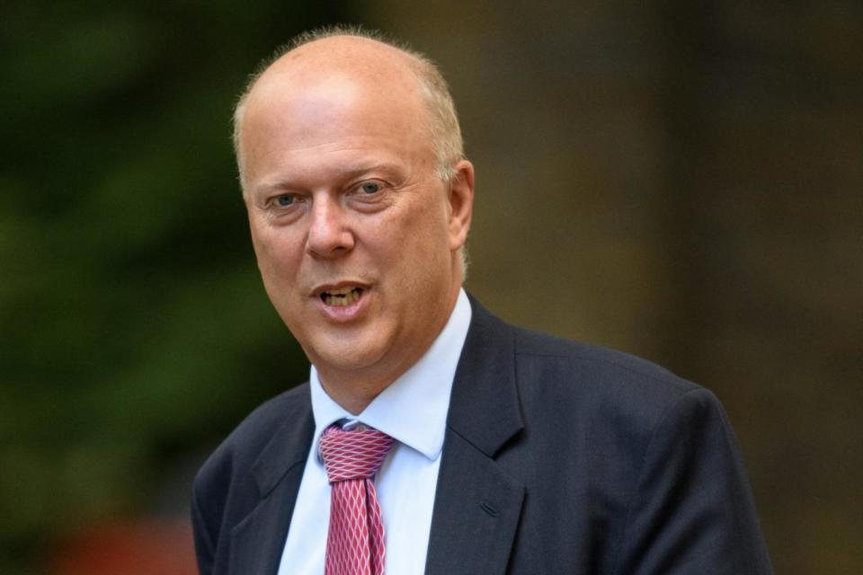 Chris Grayling pictured at Downing Street (Getty Images)