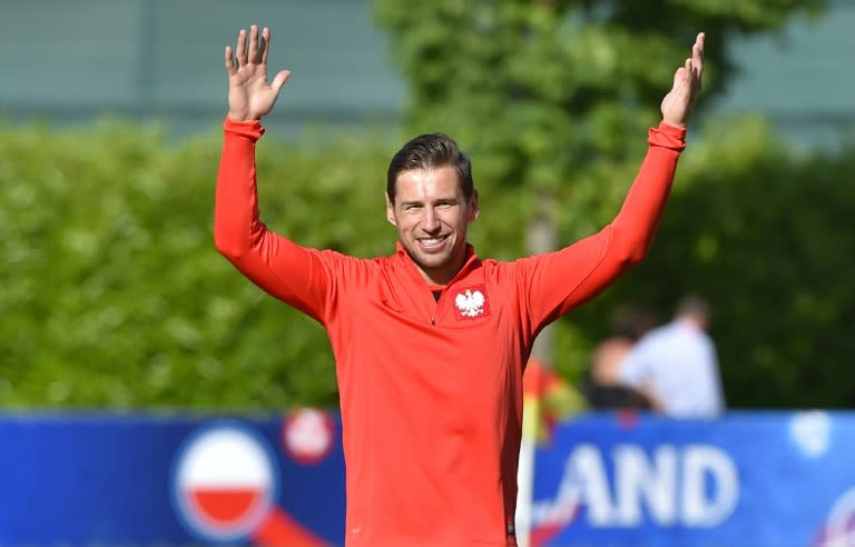 Grzegorz Krychowiak, pictured on June 7, 2016, started his career at Ligue 1 side Bordeaux