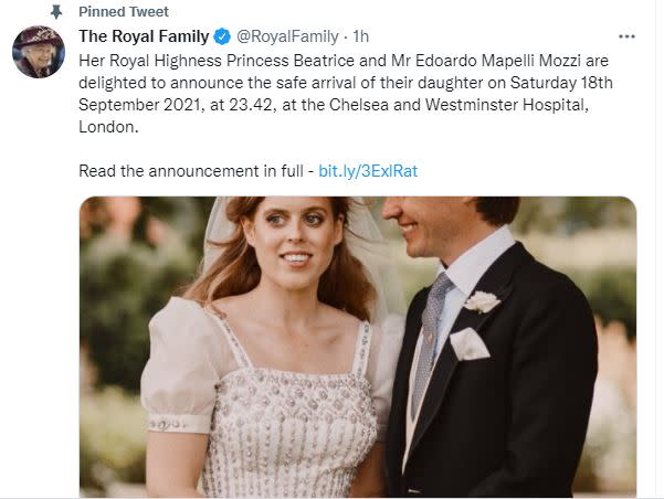 Queen Elizabeth s granddaughter Princess Beatrice becomes mother