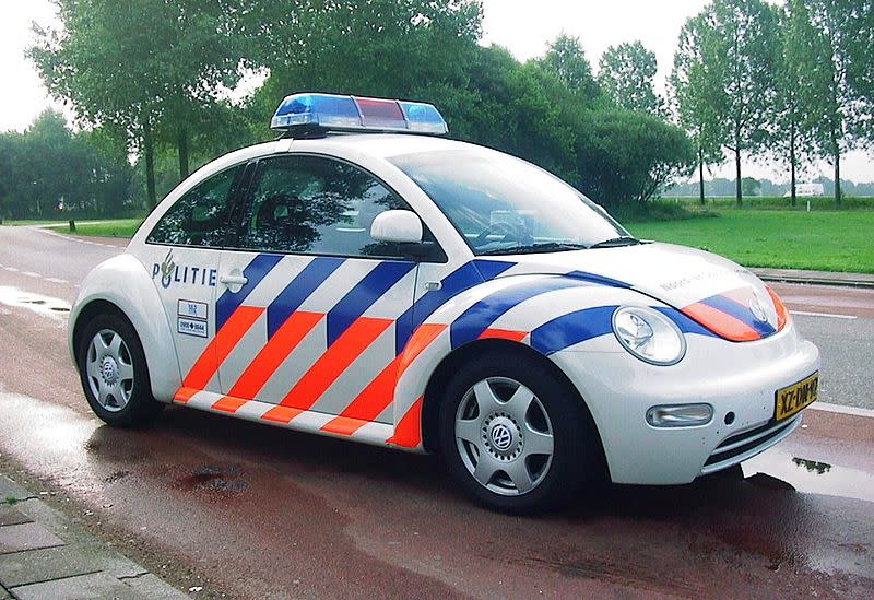 This Volkswagen Beetle belongs to the Dutch Police.