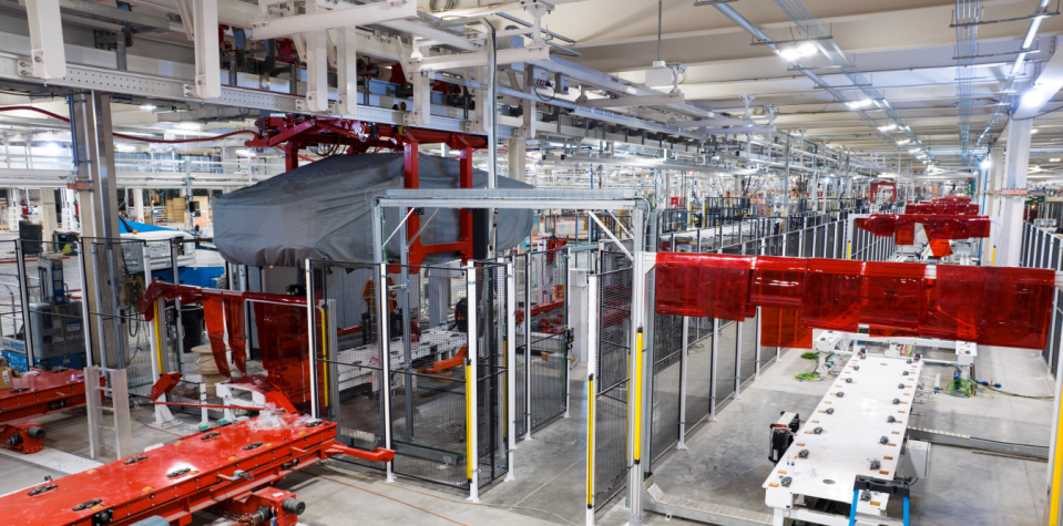 In its latest earnings report, Tesla revealed pictures of its Cybertruck production line. The long-anticipated vehicle is expected to roll out later this year in Austin.