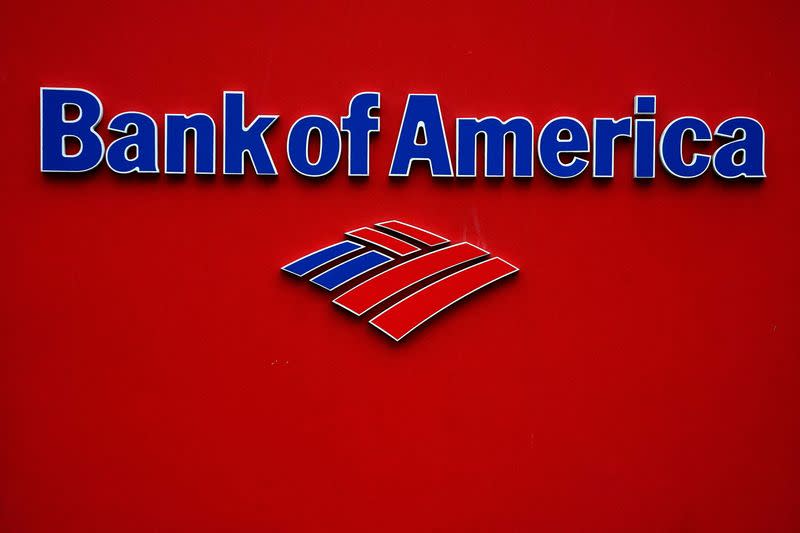 FILE PHOTO: A Bank of America logo is pictured in the Manhattan borough of New York City