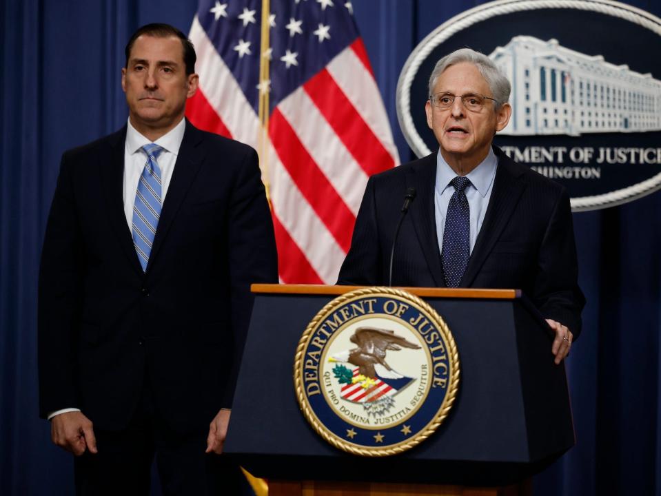 Attorney General Merrick Garland and US attorney John Lausch