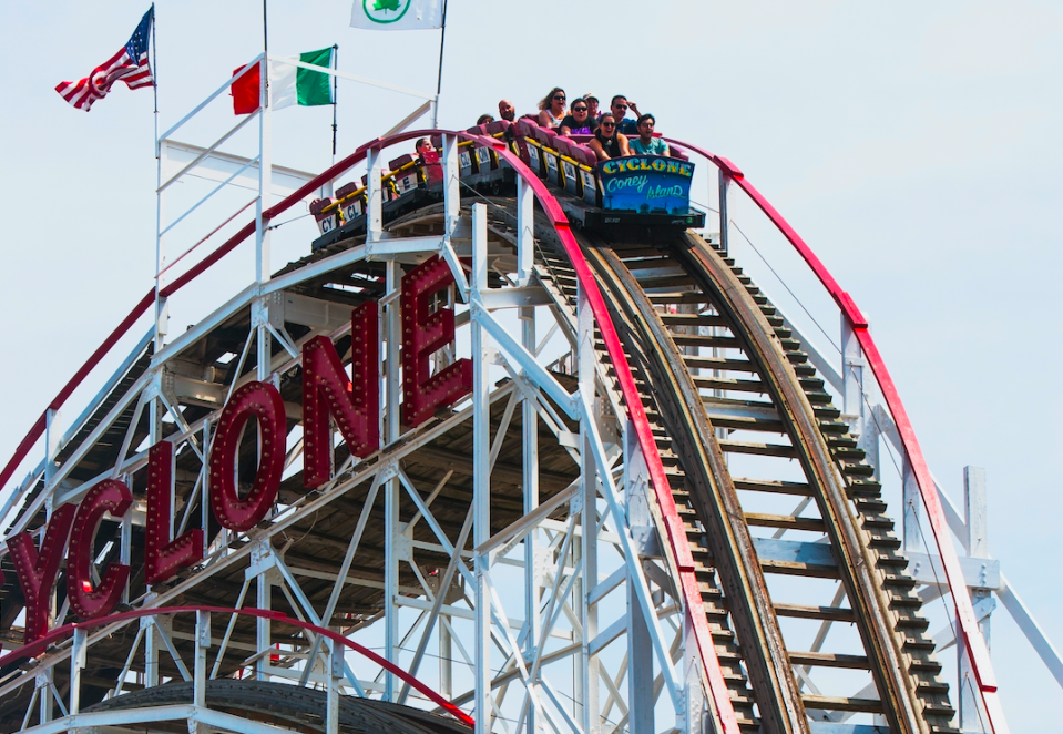 The stock market's roller coaster ride continues. (Getty)