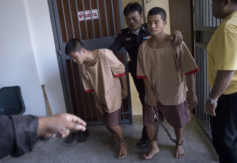 Myanmar nationals Zaw Lin (L) and Win Zaw Tun are planning to appeal the court's verdict