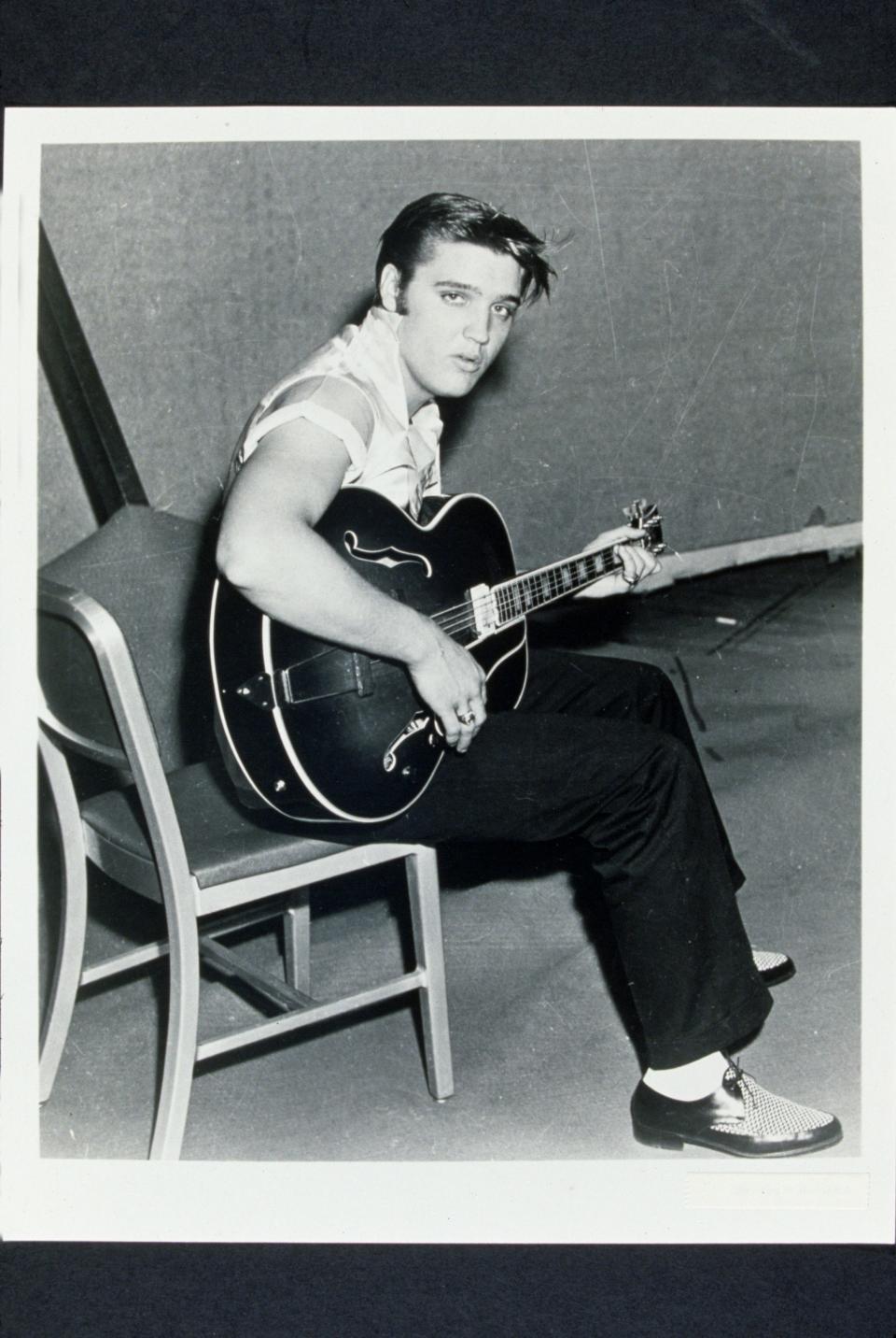 <span><span>Elvis in 1955.<em> Credit: Snap/Shutterstock </em> </span></span>