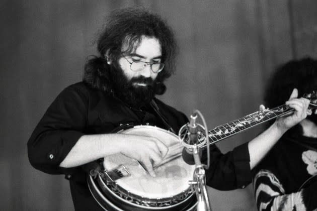 Jerry Garcia in in 1974, a year before the release of his groundbreaking bluegrass album with musicians like Peter Rowan. - Credit: Ginny Winn/Michael Ochs Archives/Getty Images