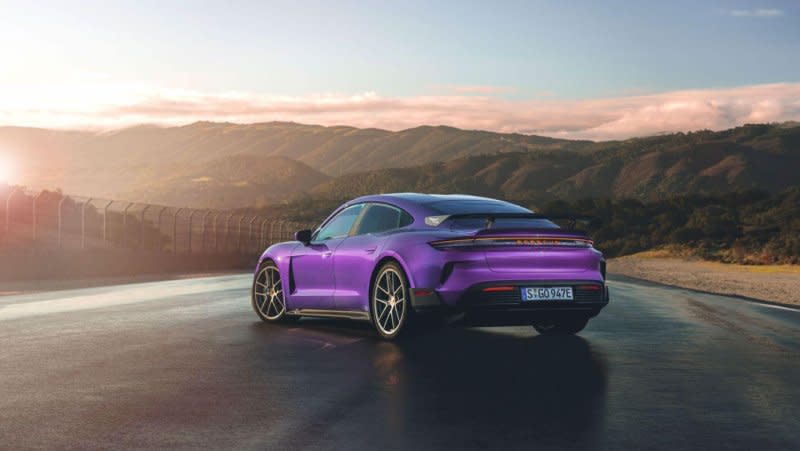 Porsche is launching a new upscale electric sports car that will be among the fastest in the world when it hits the market this summer. It will also feature a steep price tag of about $230,000. Photo courtesy of Porsche
