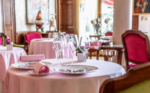 Inside the Negresco's restaurant