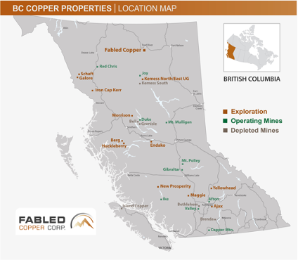 Fabled Copper Corp., Wednesday, January 18, 2023, Press release picture