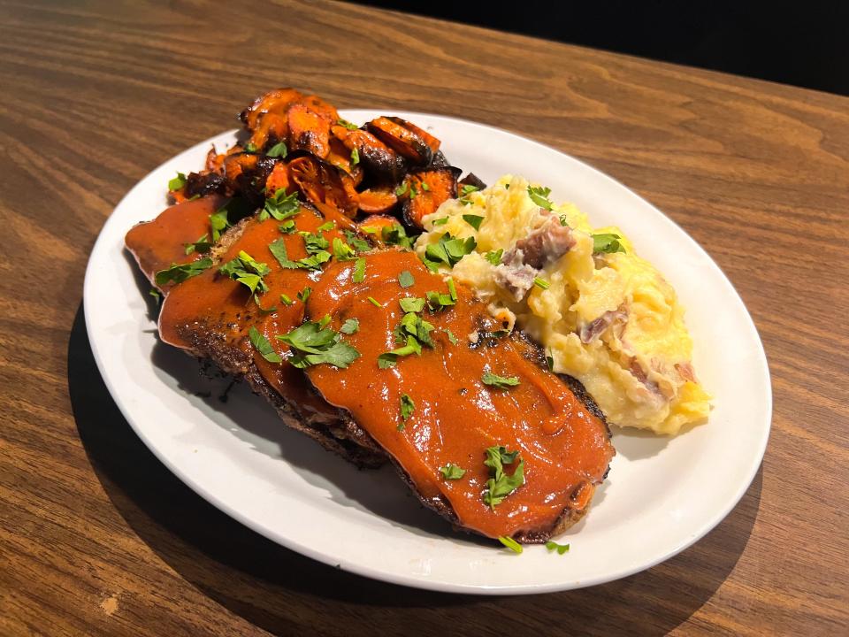 Lantern Local Tavern's 'Not Your Mom's Meatloaf' features Chef Adam's secret blend of beef along with his signature sauce. Though they've only been open a few weeks, this dish is incredibly popular and sells out every night.