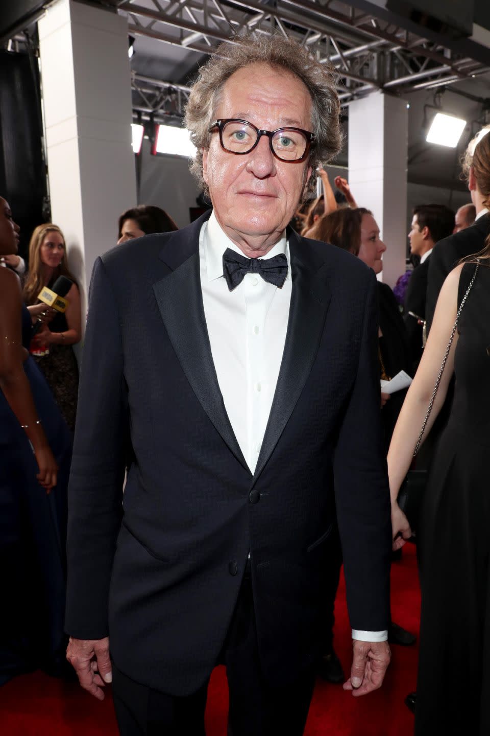 The STC company said it would not be commenting further on the matter involving Geoffrey Rush, pictured here last month. Source: Getty