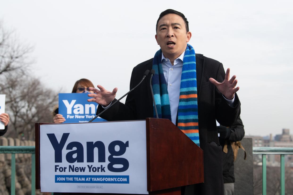 New York City mayoral candidate, Andrew Yang 