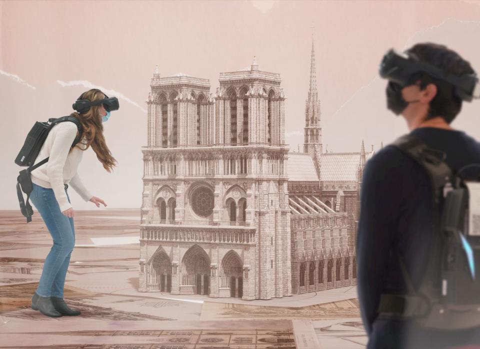 元宇宙重建巴黎聖母院，《永恆聖母院》世界巡迴首站在高雄。（圖：主辦單位提供）