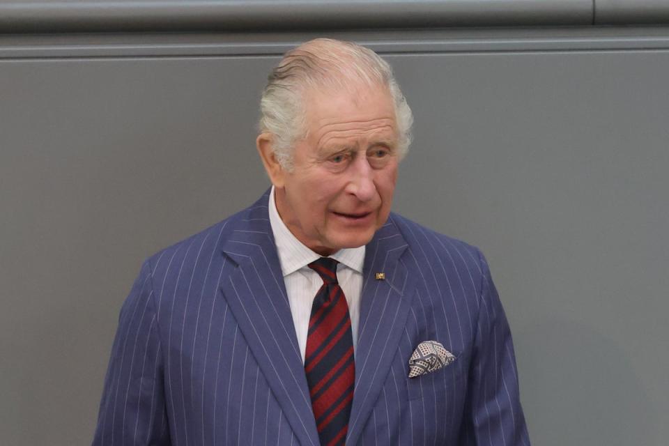 Charles addressing the Bundestag (PA Wire)