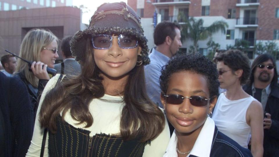 This June 2001 photo shows actress Raven-Symoné (left) and her younger brother, Blaize Pearman (right), at the premiere of “Dr. Dolittle 2” at the Avco Theater in Los Angeles. Pearman passed away in November, at the age of 31, following a battle with colon cancer. (Photo: Kevin Winter/Getty Images.)