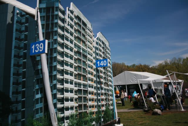 Punggol HDB flats come to New York. (Yahoo! photo/Daphne Seah)