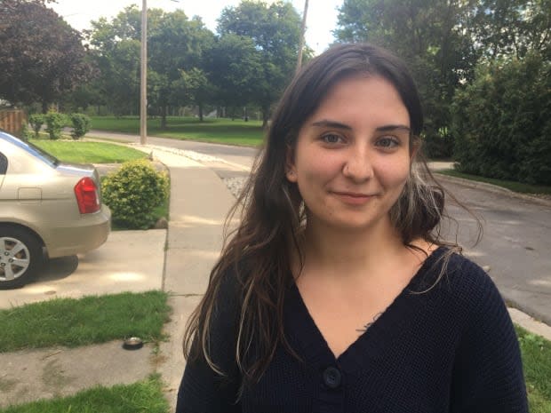 Kadince Ball signed a lease for an apartment in London, Ont., before arriving from Saskatchewan for her first year at Western University. When she met the landlord in person, the landlord said she wouldn't rent to her. She later told CBC News it was because of Ball's tattoos. (Andrew Lupton/CBC - image credit)